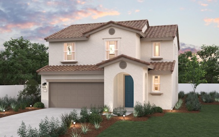A house with a garage.