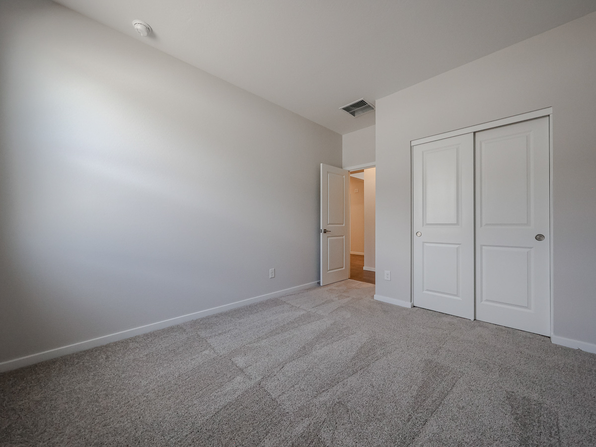 A room with white doors.