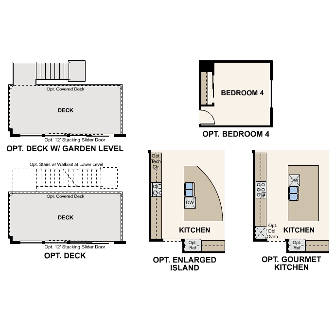 Diagram. Joshua Floorplan, Main Level Options