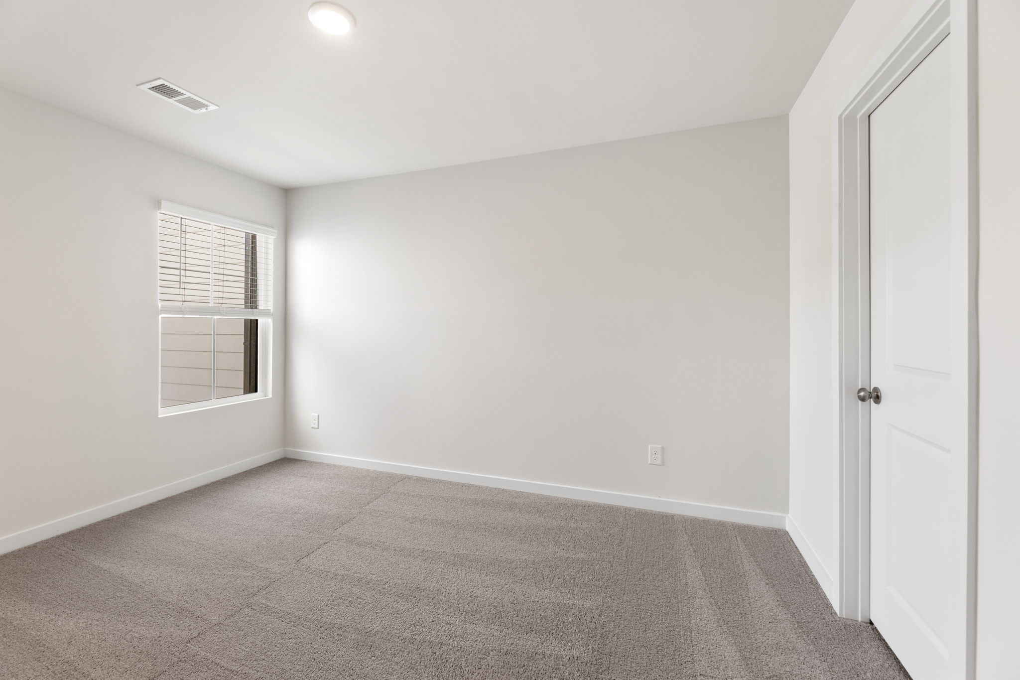 A room with white walls.