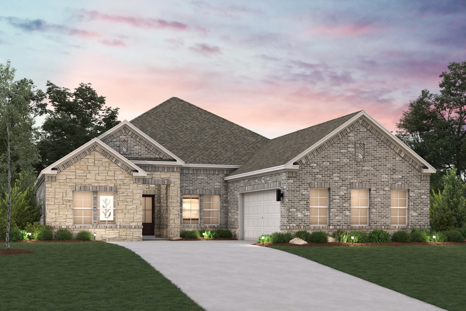 A house with a driveway.