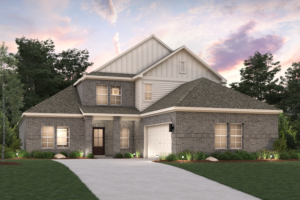 A house with a driveway.