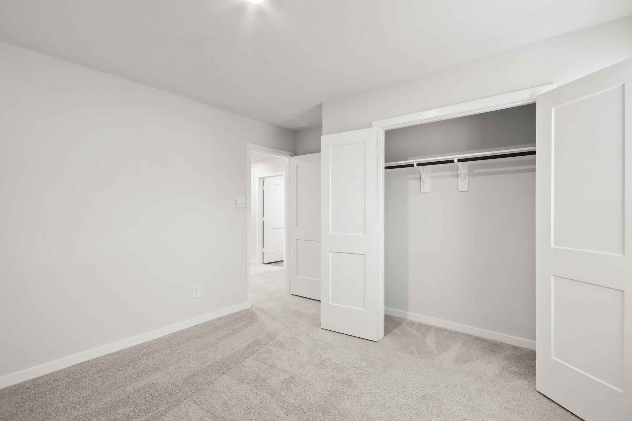 A room with white walls.