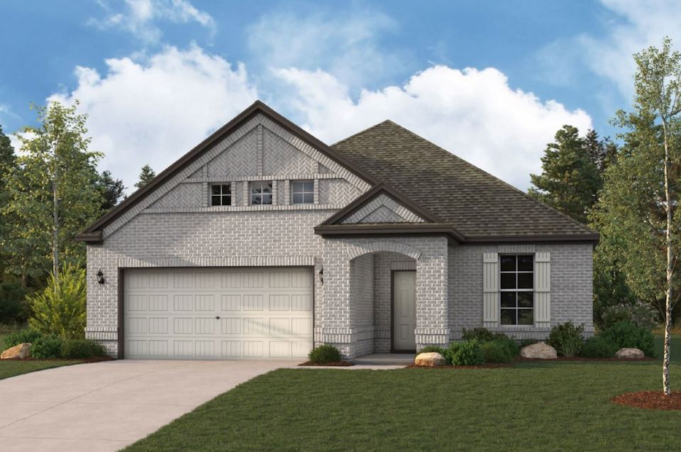 A house with a garage.