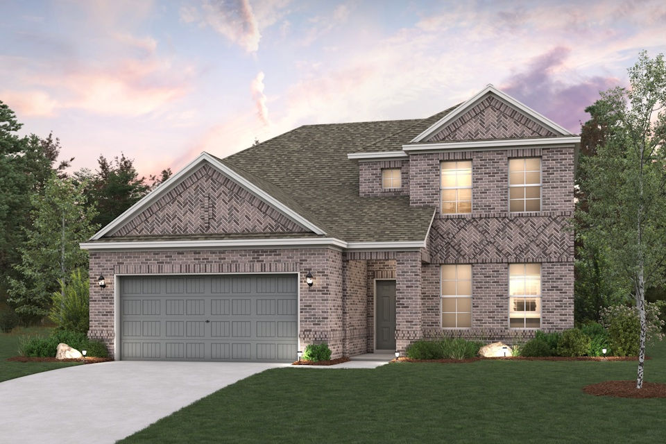 A house with a garage.