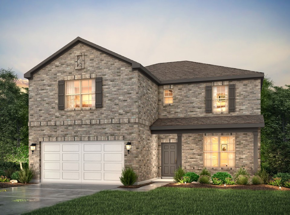 A house with a garage.