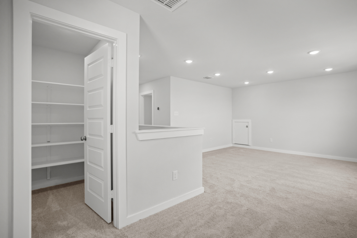A room with white walls.