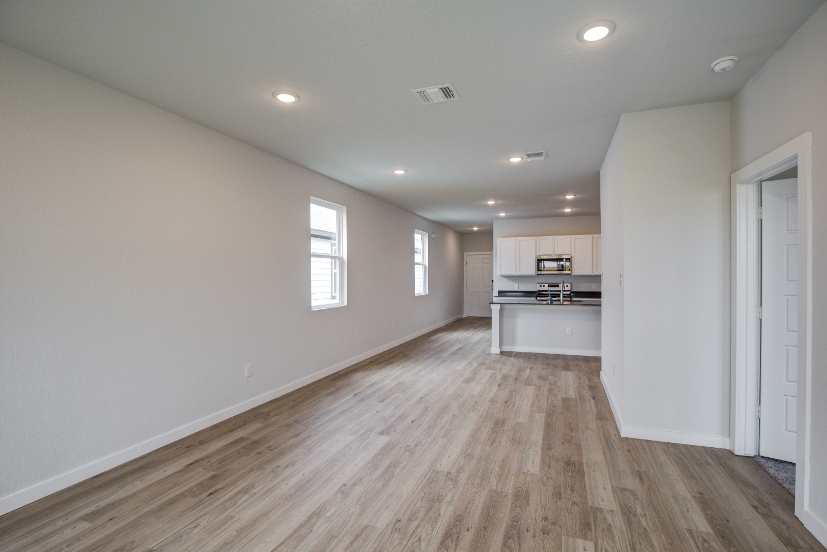 A large empty kitchen.