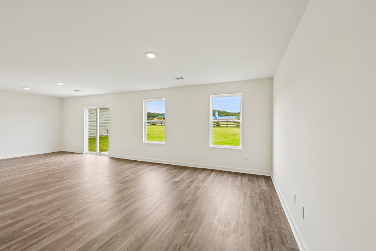 A room with a wood floor and a wood floor with a wood floor.