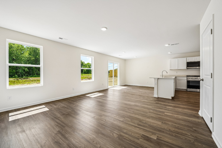 A large empty kitchen.